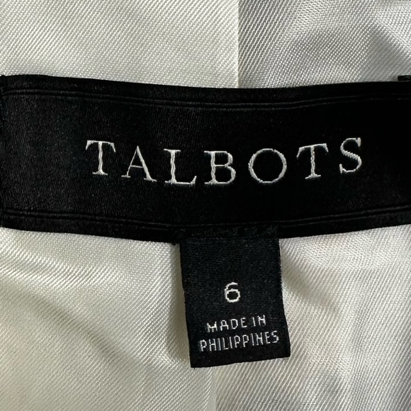 Talbots Black and White Tweed Heavy Winter Jacket Blazer - Picture 8 of 8